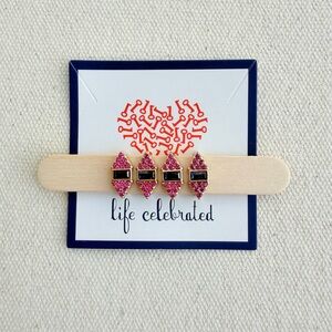 *Red Blue Turning Points Charm* KEEP COLLECTIVE Retired $10 Each